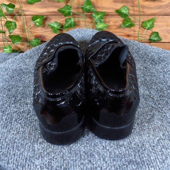 Good Man Hand Made Mens Loafer Size 39 Formal Dress Shoe Black Grey Textured